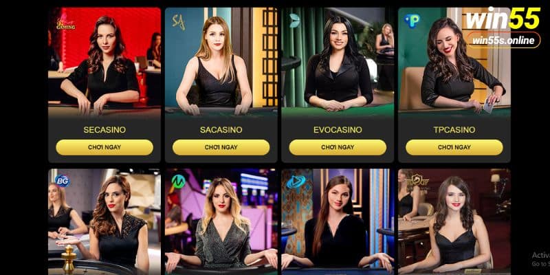 Những điểm cộng dành cho sân chơi Casino Win55